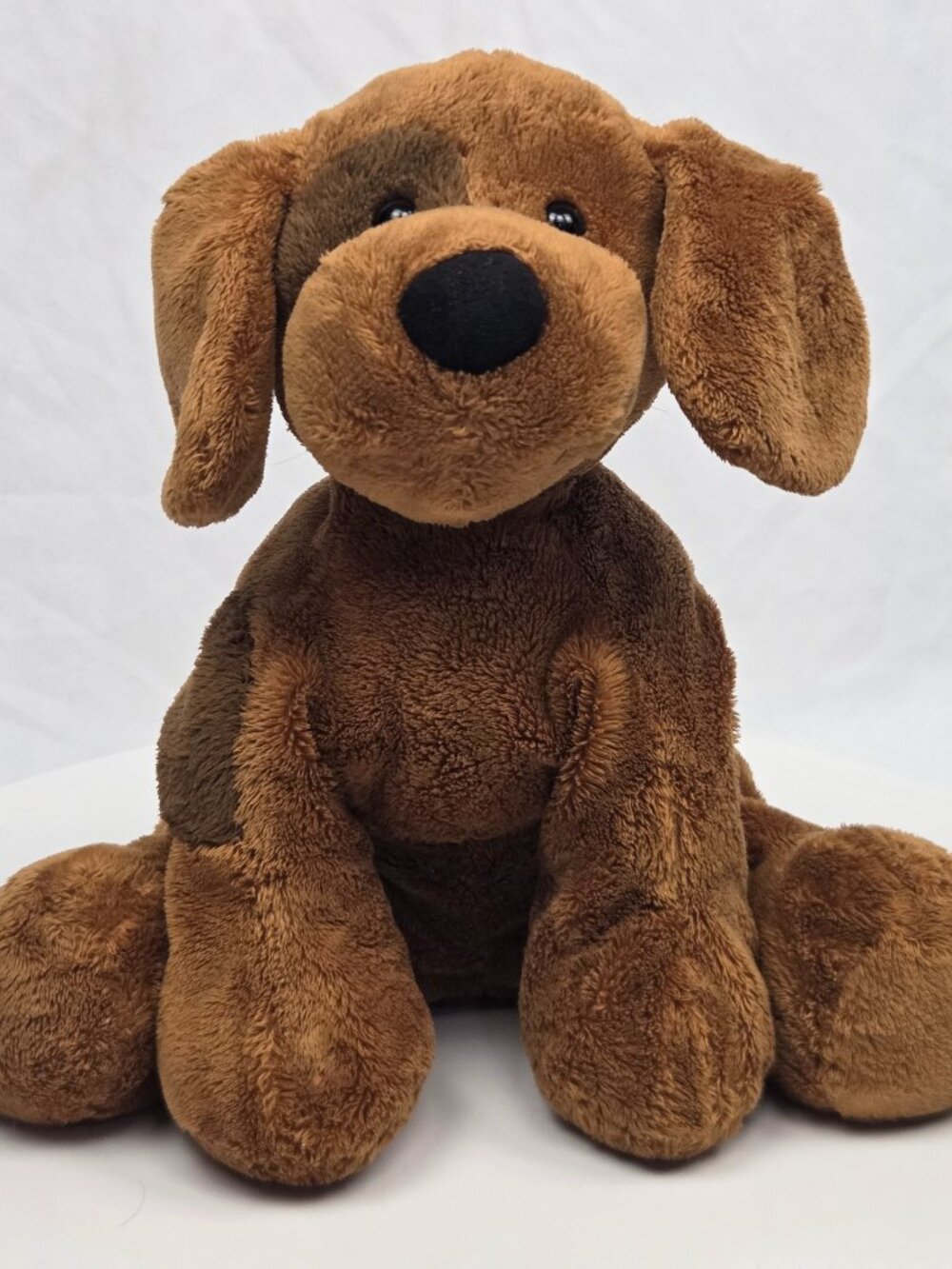 Gund Treynor Brown Puppy Dog Plush Item 13095 Beans Spotted Floppy 11”